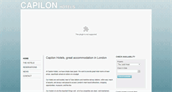 Desktop Screenshot of capilonhotels.com